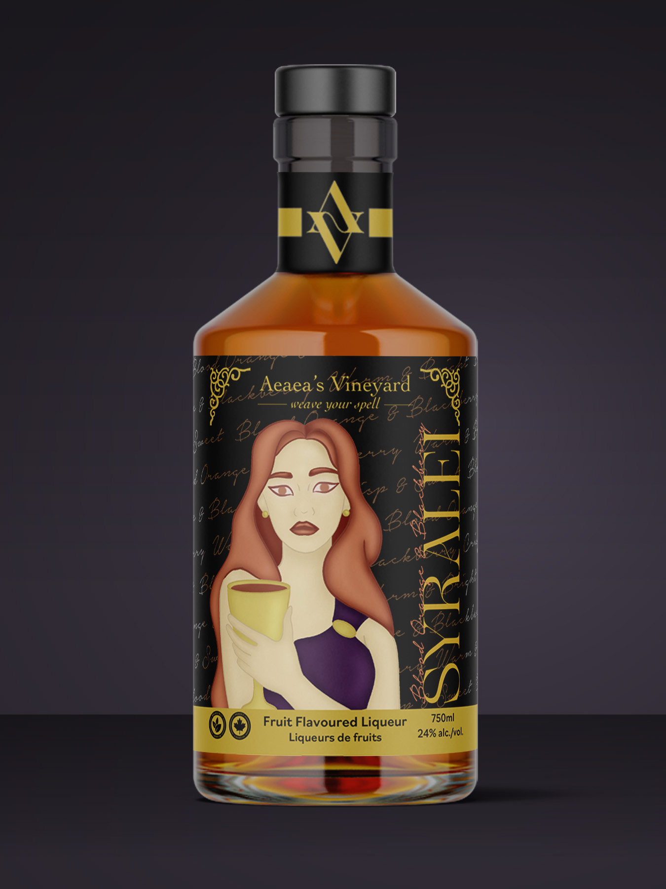 Aeaea's Vineyard bottle