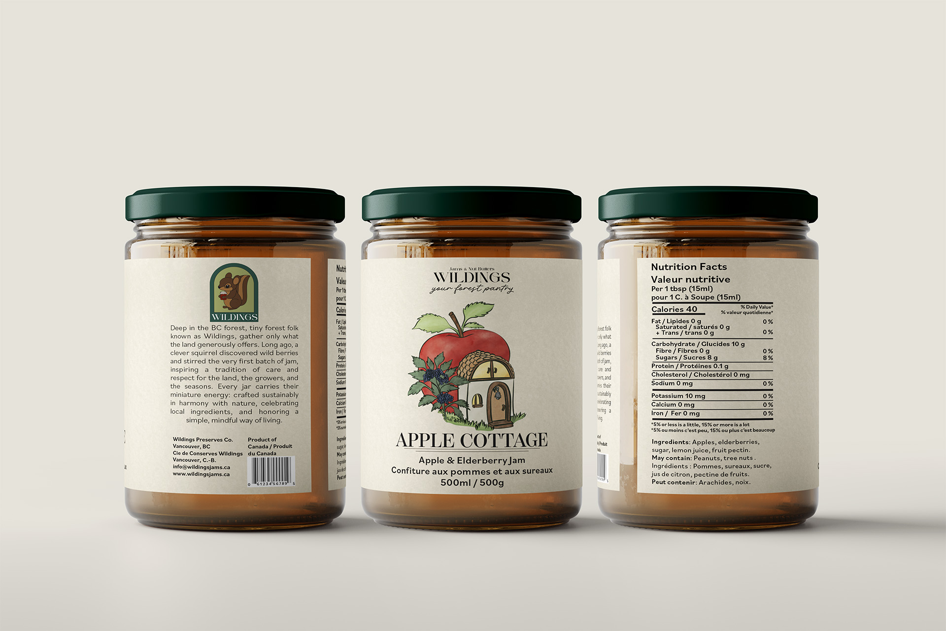 Wildings packaging mockup