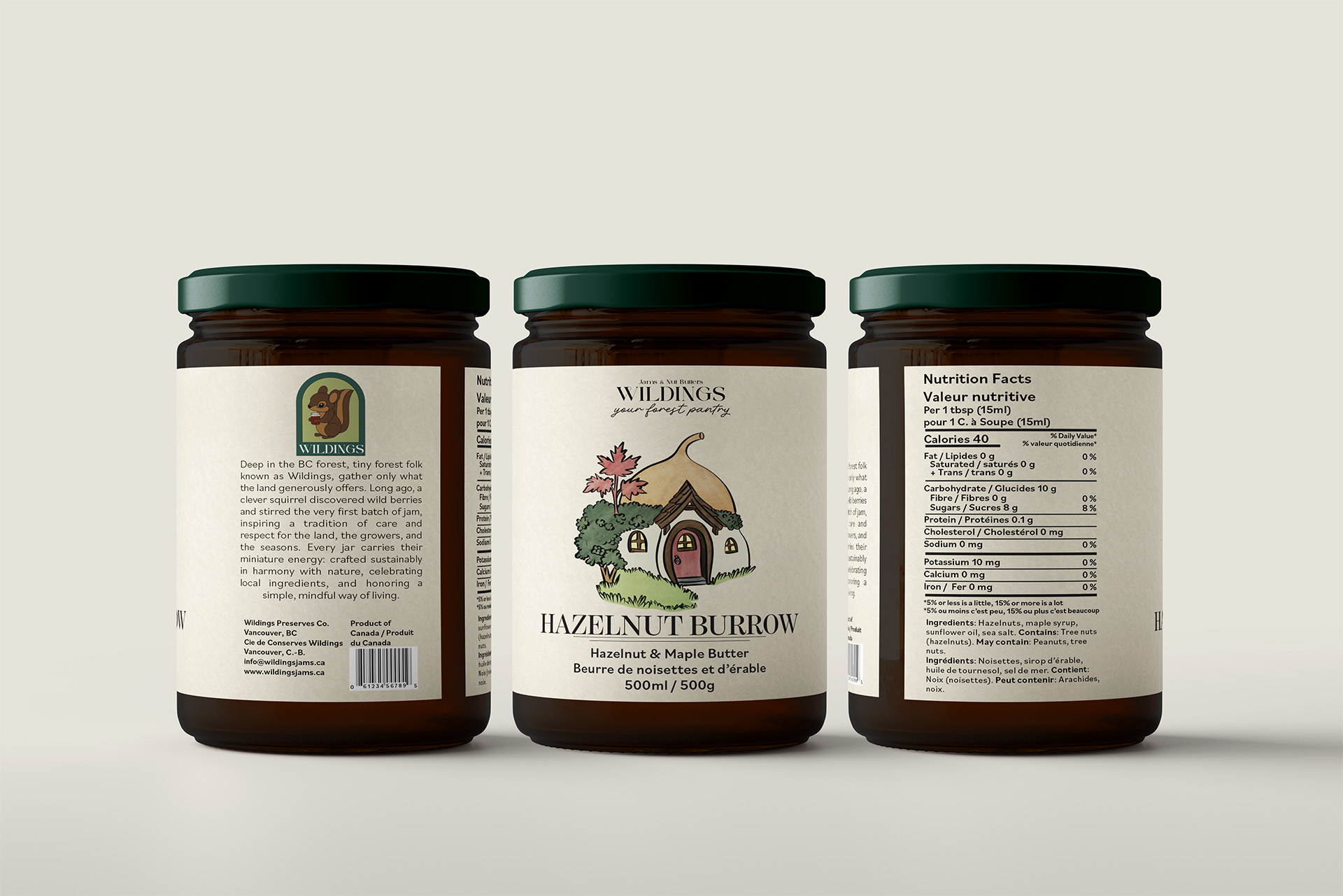 Wildings packaging mockup